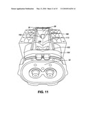 Roots type gear compressor with helical lobes having communication with discharge port diagram and image