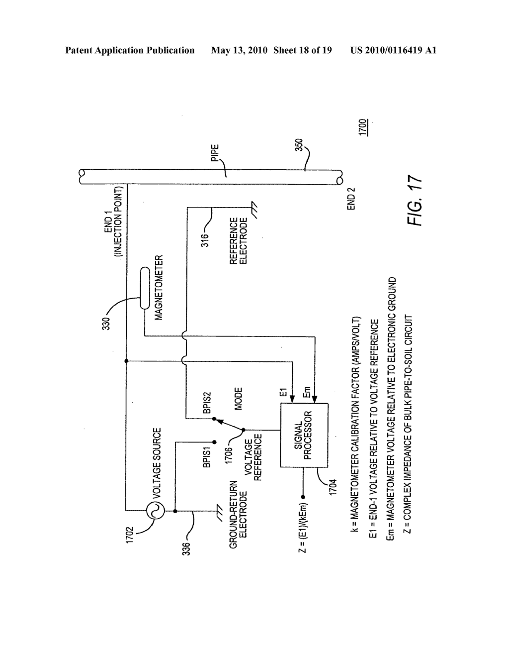 Method and apparatus for simulating electrical characteristics of a coated segment of a pipeline - diagram, schematic, and image 19
