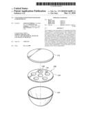 Container cover with integrated compartments diagram and image