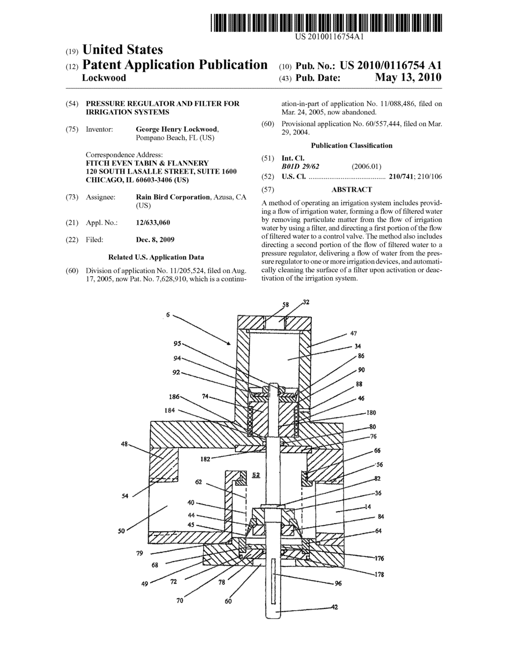 Pressure Regulator and Filter for Irrigation Systems - diagram, schematic, and image 01