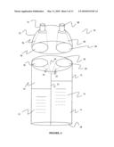 Dual chamber bottle and method of manufacturing the same diagram and image