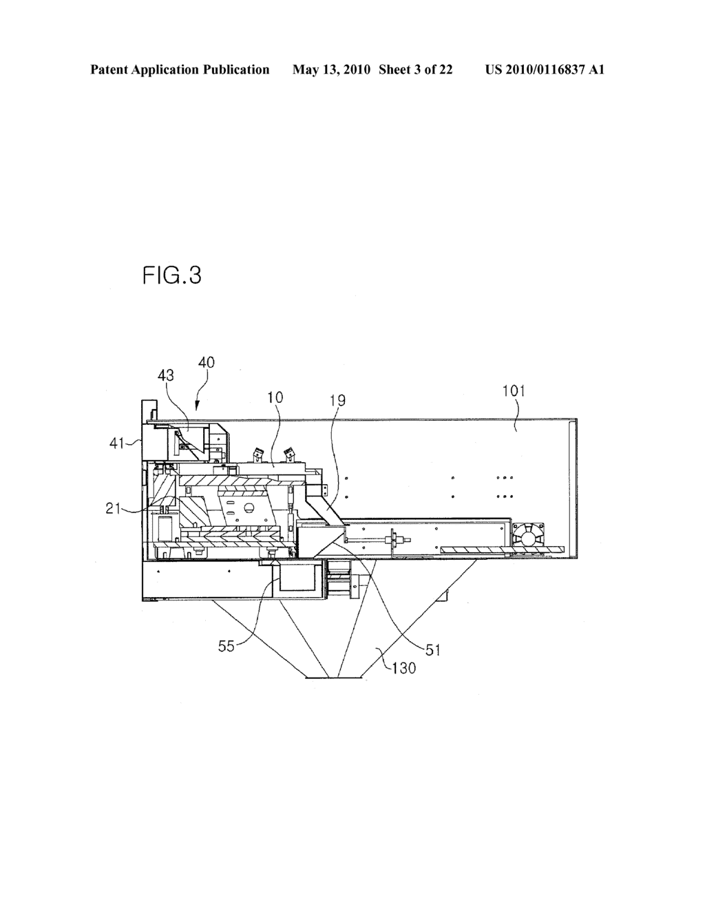 MEDICINE DISCHARGE DEVICE OF AUTOMATIC MEDICINE PACKING MACHINE - diagram, schematic, and image 04