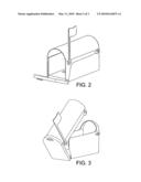 Tiltable secondary-door, translucent & automatic-smart mailbox diagram and image