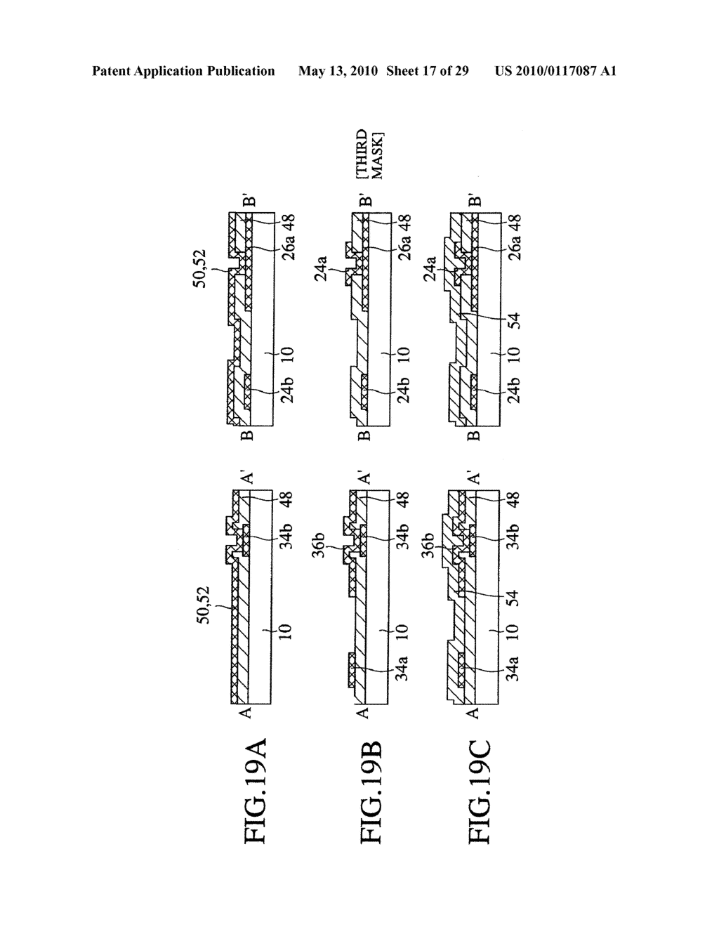 THIN FILM TRANSISTOR MATRIX DEVICE AND METHOD FOR FABRICATING THE SAME - diagram, schematic, and image 18
