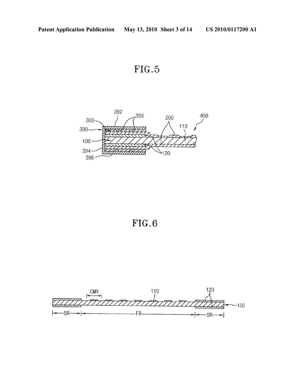 SUBSTRATE FOR SEMICONDUCTOR PACKAGE HAVING A REINFORCING MEMBER THAT PREVENTS DISTORTIONS AND METHOD FOR FABRICATING THE SAME - diagram, schematic, and image 04