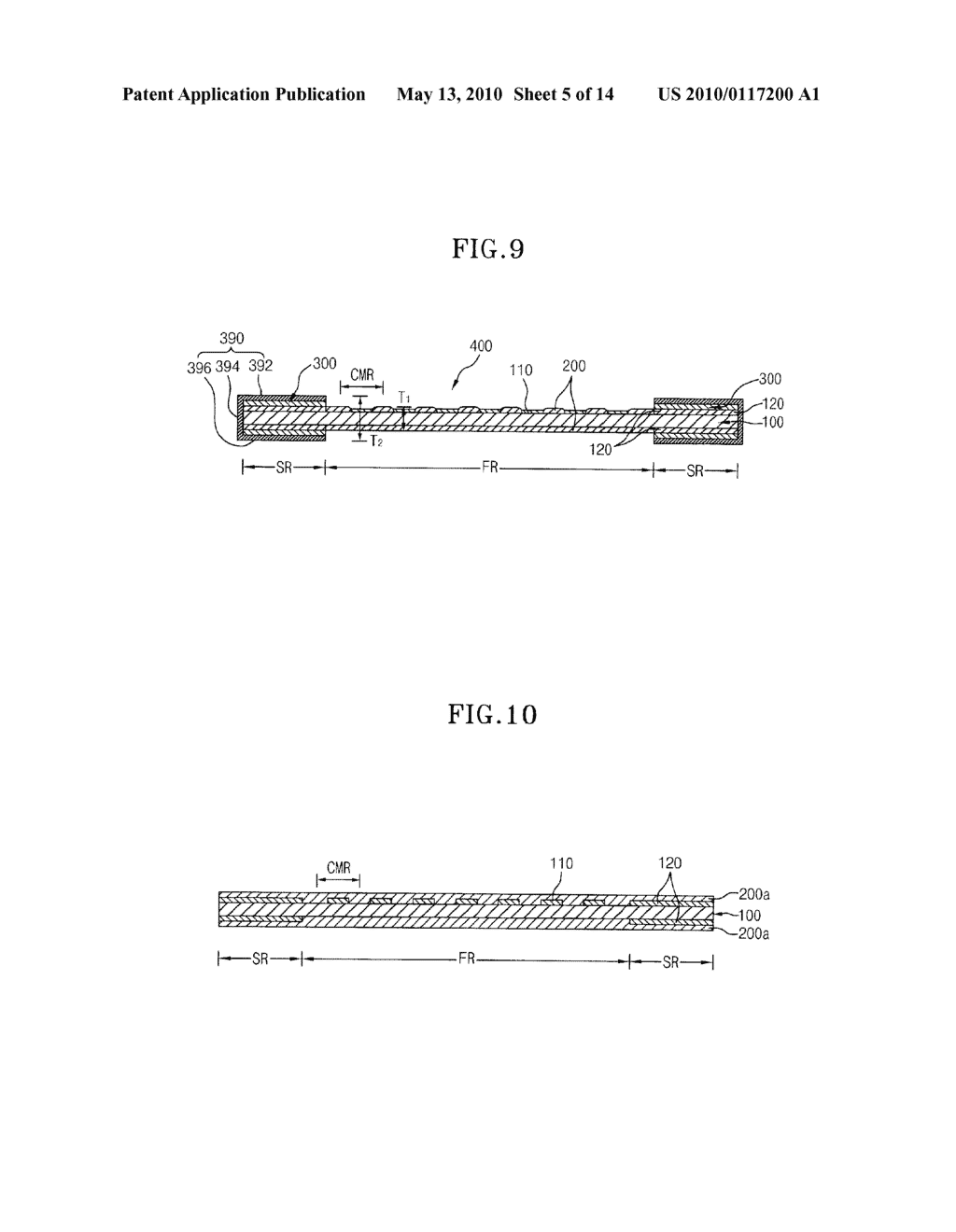 SUBSTRATE FOR SEMICONDUCTOR PACKAGE HAVING A REINFORCING MEMBER THAT PREVENTS DISTORTIONS AND METHOD FOR FABRICATING THE SAME - diagram, schematic, and image 06