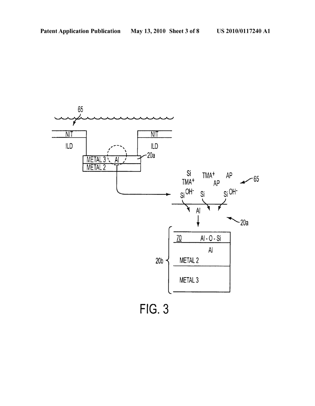 PROCESS FOR WET PASSIVATION OF BOND PADS FOR PROTECTION AGAINST SUBSEQUENT TMAH-BASED PROCESSING - diagram, schematic, and image 04