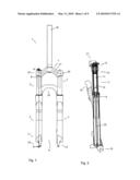 SUSPENSION FORK FOR A BICYCLE diagram and image