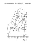 Safety Seat Secured to a Support Frame Comprised of Spring Elements diagram and image