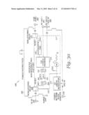 Signal Amplifiers Having Communications Paths that Automatically Terminate to a Matched Termination in Response to a Power Interruption and Related Methods diagram and image