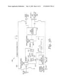 Signal Amplifiers Having Communications Paths that Automatically Terminate to a Matched Termination in Response to a Power Interruption and Related Methods diagram and image