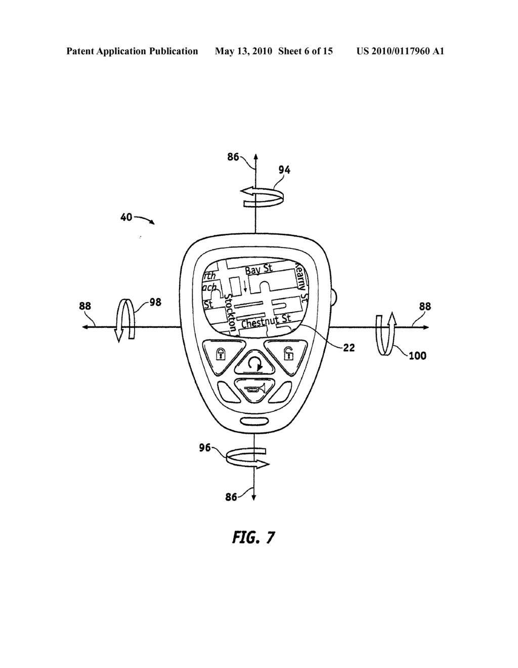 HANDHELD ELECTRONIC DEVICE WITH MOTION-CONTROLLED CURSOR - diagram, schematic, and image 07