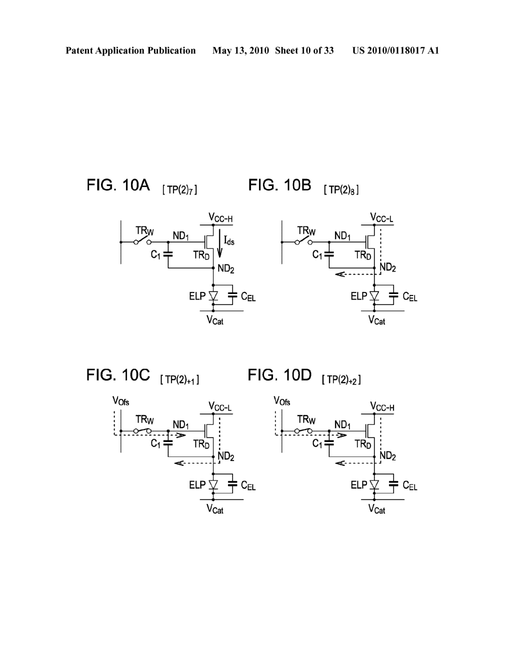 ORGANIC ELECTROLUMINESCENT LIGHT EMITTING UNIT DRIVING METHOD - diagram, schematic, and image 11