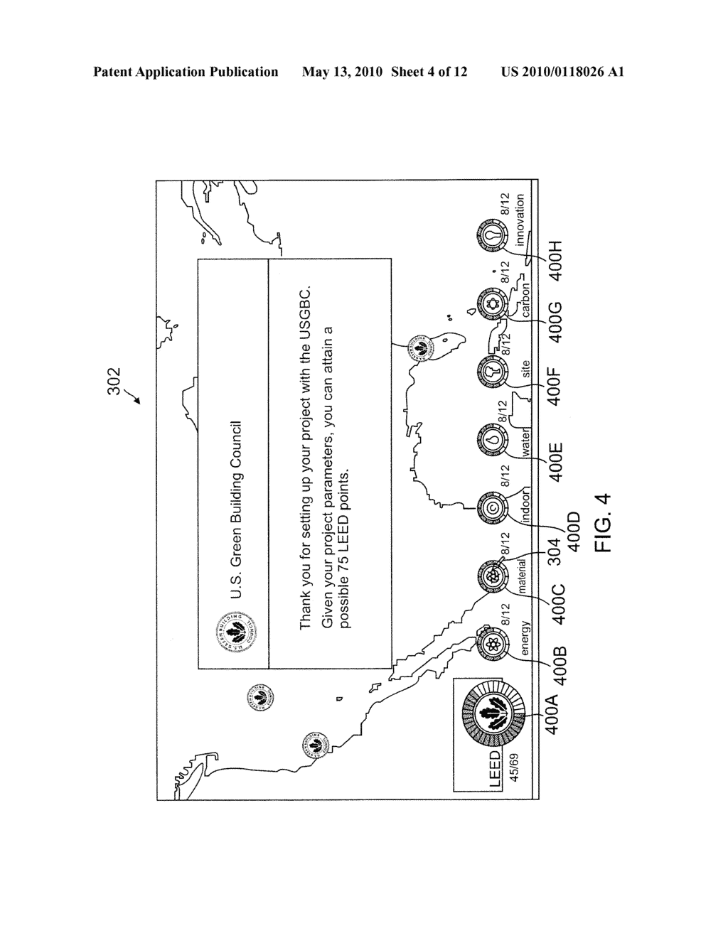 METHOD AND APPARATUS FOR VISUALIZING A QUANTITY OF A MATERIAL USED IN A PHYSICAL OBJECT HAVING A PLURALITY OF PHYSICAL ELEMENTS - diagram, schematic, and image 05