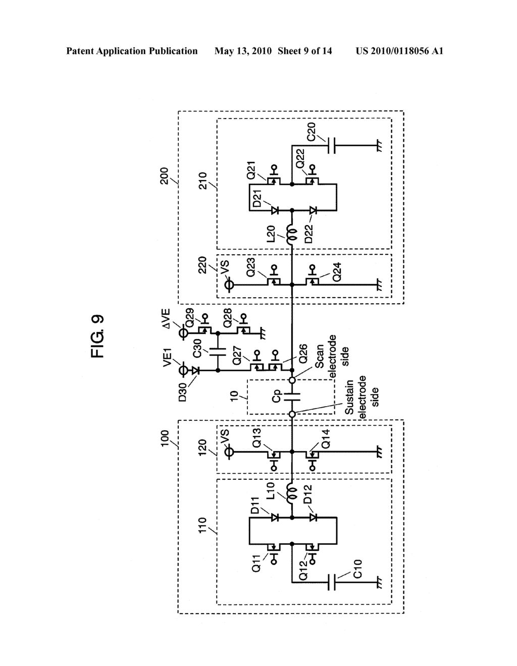 PLASMA DISPLAY DEVICE AND PLASMA DISPLAY PANEL DRIVING METHOD - diagram, schematic, and image 10