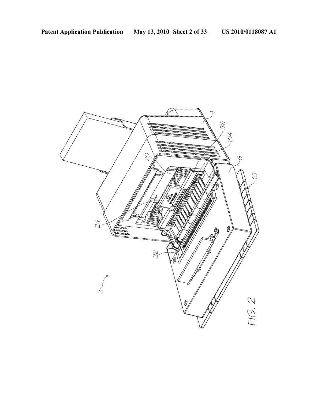 Printhead With Flex PCB Bent Between Contacts And Printhead IC - diagram, schematic, and image 03