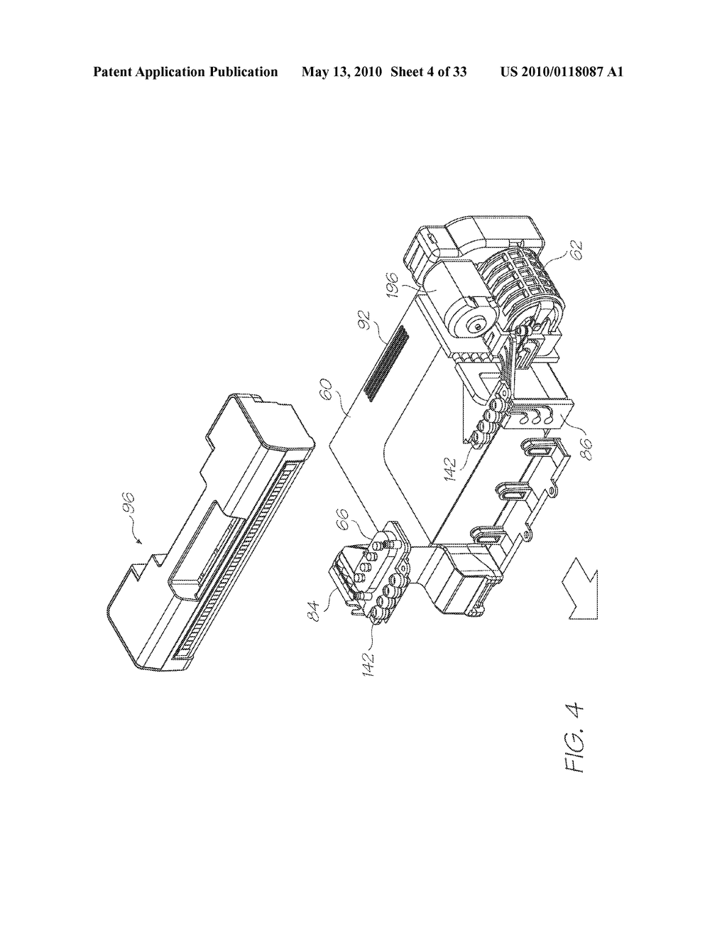 Printhead With Flex PCB Bent Between Contacts And Printhead IC - diagram, schematic, and image 05