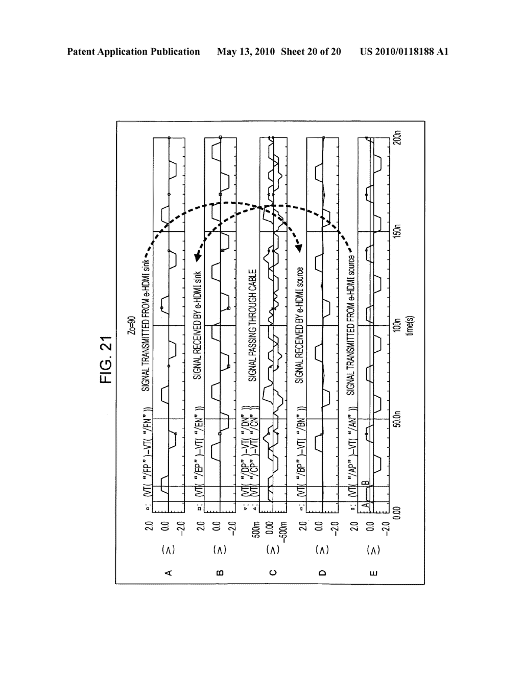 COMMUNICATION SYSTEM, TRANSMITTER, RECEIVER, COMMUNICATION METHOD, PROGRAM, AND COMMUNICATION CABLE - diagram, schematic, and image 21