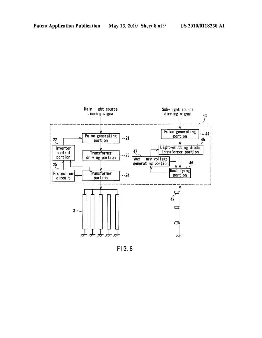 BACKLIGHT DEVICE AND LIQUID CRYSTAL DISPLAY DEVICE - diagram, schematic, and image 09
