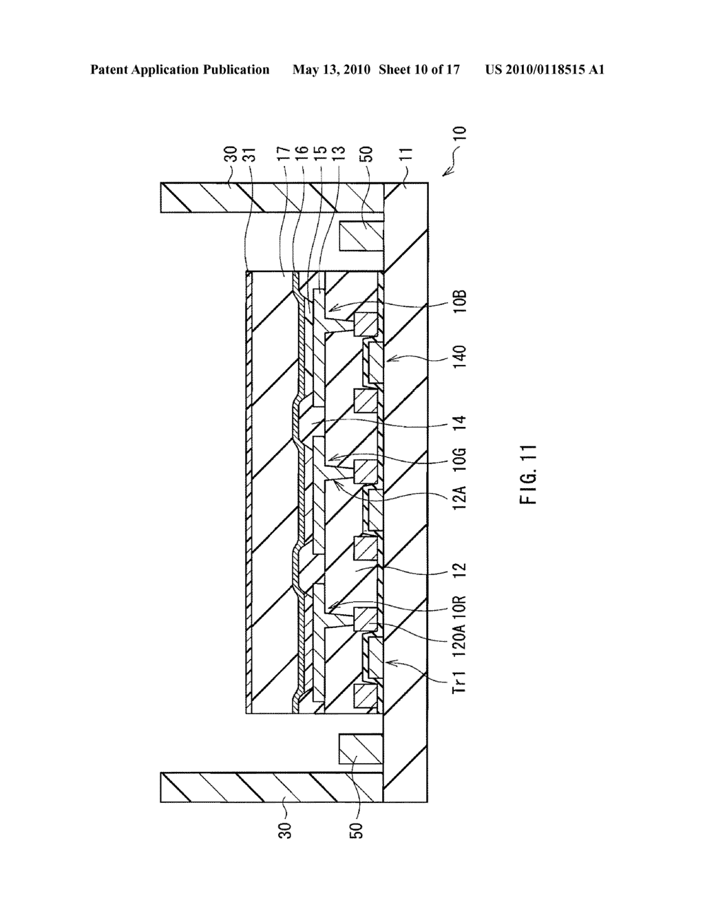 METHOD OF MANUFACTURING DISPLAY, AND DISPLAY - diagram, schematic, and image 11