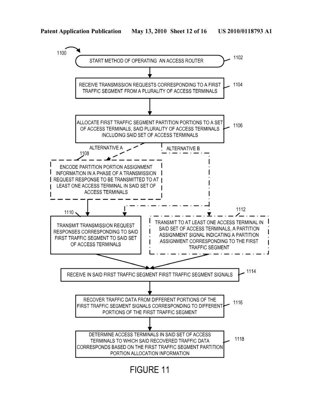 COMMUNICATIONS METHODS AND APPARATUS RELATED TO PATITIONED TRAFFIC SEGMENTS - diagram, schematic, and image 13