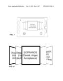 CONTENT INTERACTION METHODS AND SYSTEMS EMPLOYING PORTABLE DEVICES diagram and image