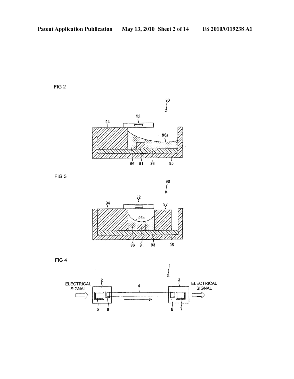 LIGHT TRANSMISSION PATH PACKAGE, LIGHT TRANSMISSION MODULE, ELECTRONIC DEVICE AND METHOD FOR MANUFACTURING LIGHT TRANSMISSION MODULE - diagram, schematic, and image 03