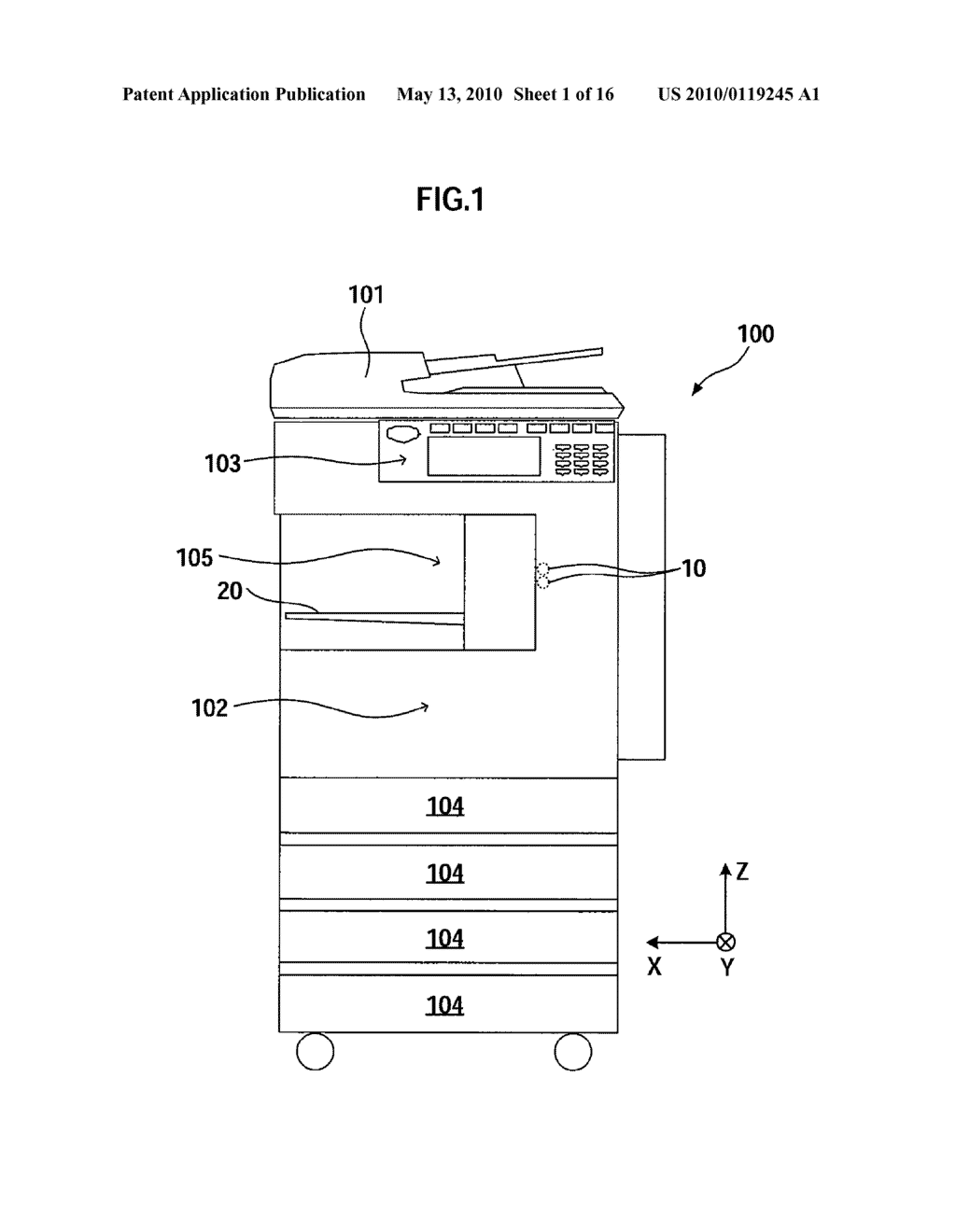 PAPER DISCHARGE DEVICE AND IMAGE FORMING APPARATUS - diagram, schematic, and image 02