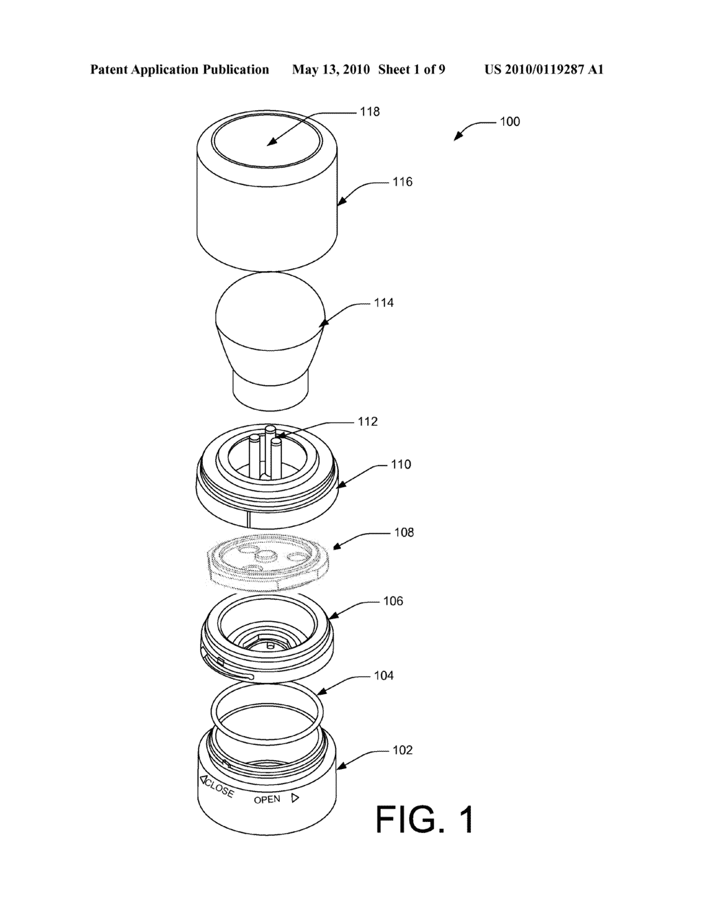 DISPENSER WITH A FLOW-THROUGH COMPRESSIBLE GASKET - diagram, schematic, and image 02