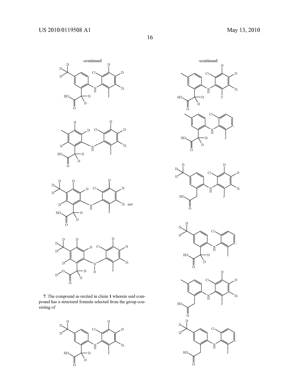 PHENYLACETIC ACID INHIBITORS OF CYCLOOXYGENASE - diagram, schematic, and image 17