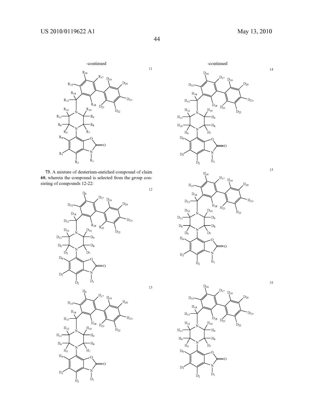 3H-BENZOOXAZOL-2-ONE MODULATORS OF D2 RECEPTOR AND/OR 5-HT1A RECEPTOR - diagram, schematic, and image 45