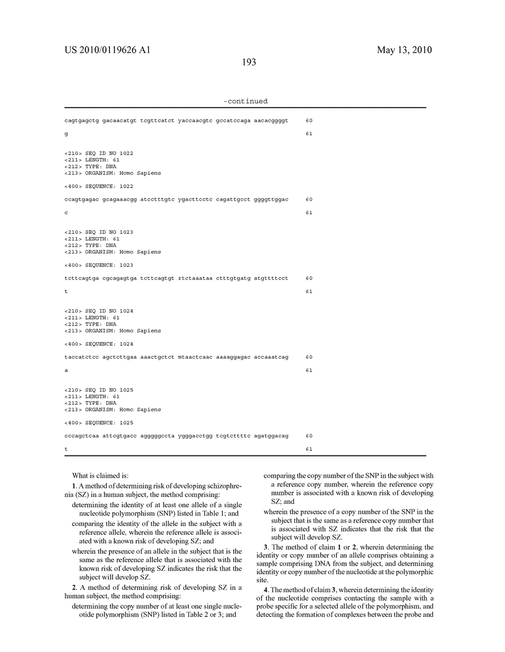 Genetic Markers for Assessing Risk of Developing Schizophrenia - diagram, schematic, and image 194