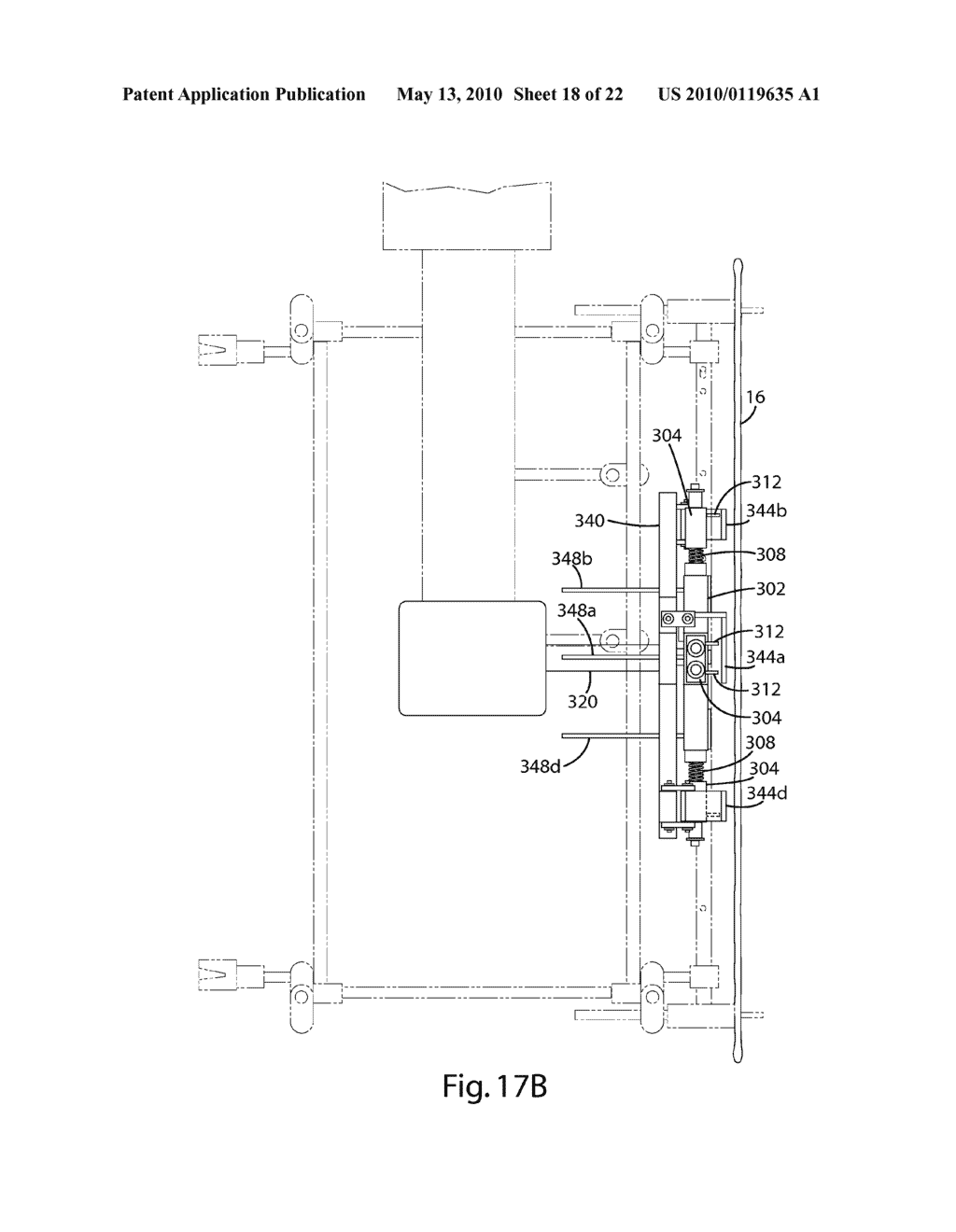 APPARATUS AND METHOD FOR MOLDING ONTO A STRETCHED BLANK - diagram, schematic, and image 19