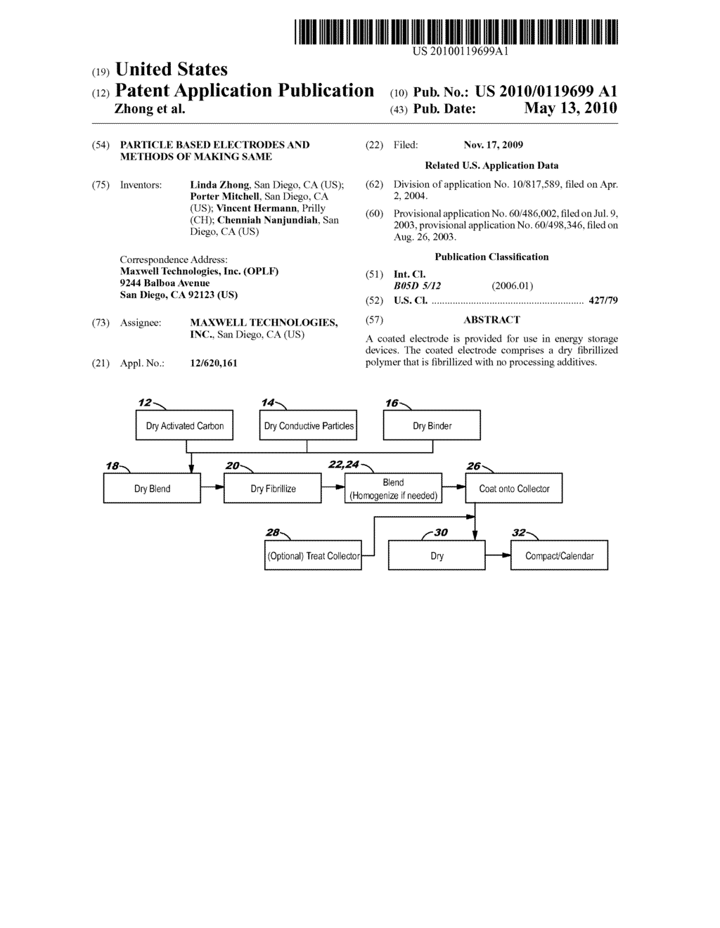 Particle based electrodes and methods of making same - diagram, schematic, and image 01