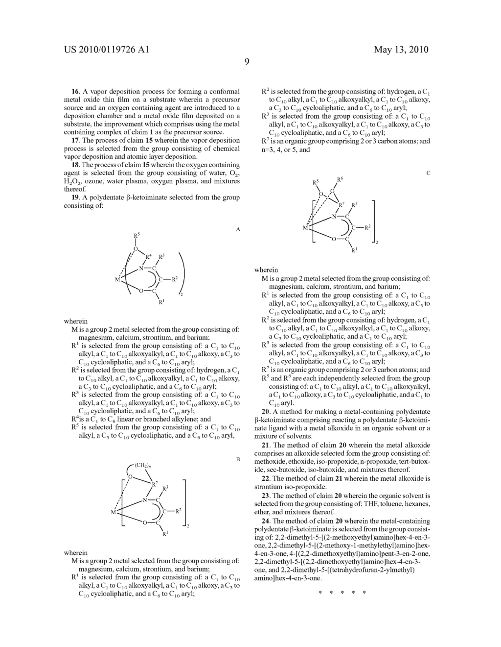 Group 2 Metal Precursors For Deposition Of Group 2 Metal Oxide Films - diagram, schematic, and image 15