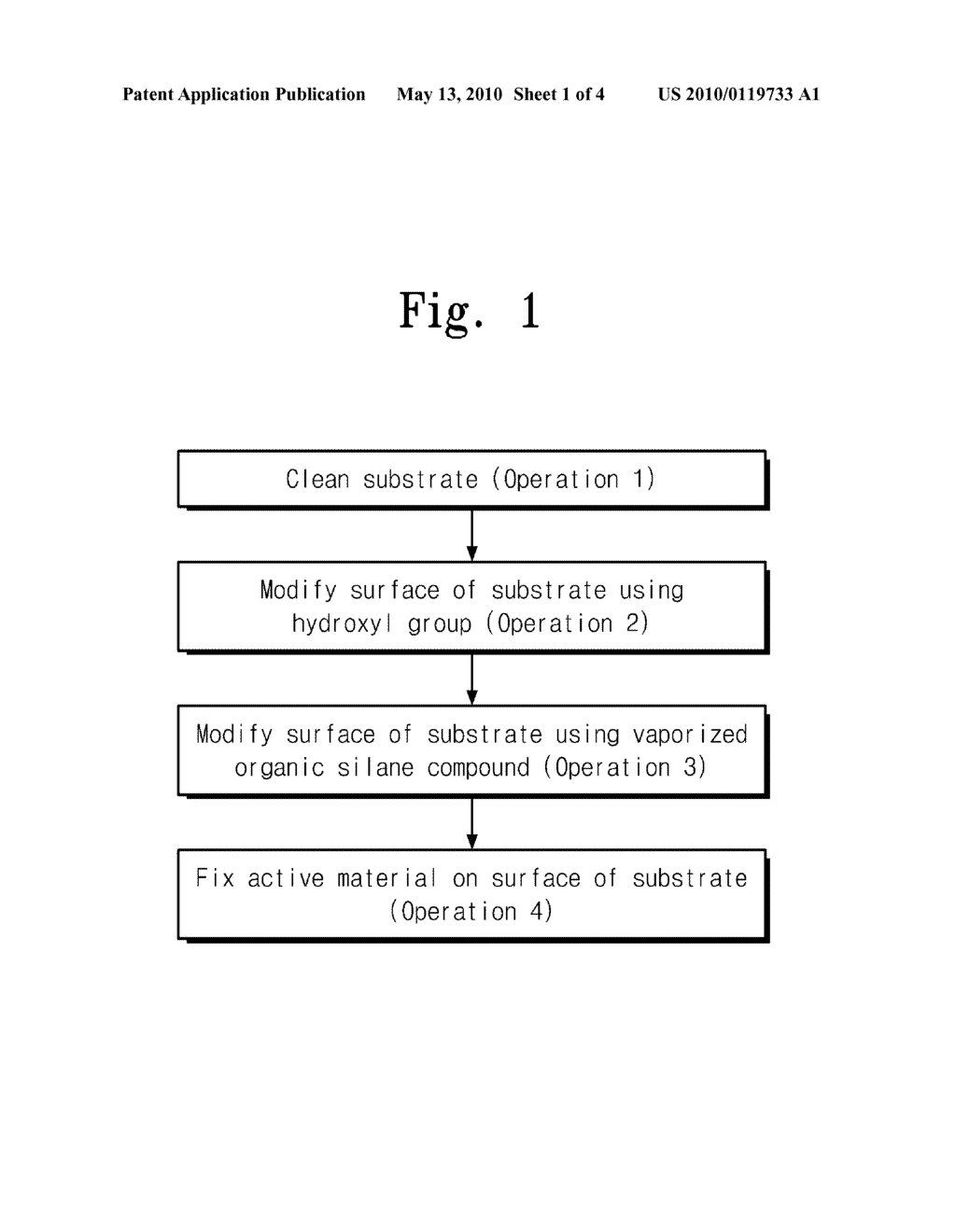 METHOD OF IMMOBILIZING ACTIVE MATERIAL ON SURFACE OF SUBSTRATE - diagram, schematic, and image 02