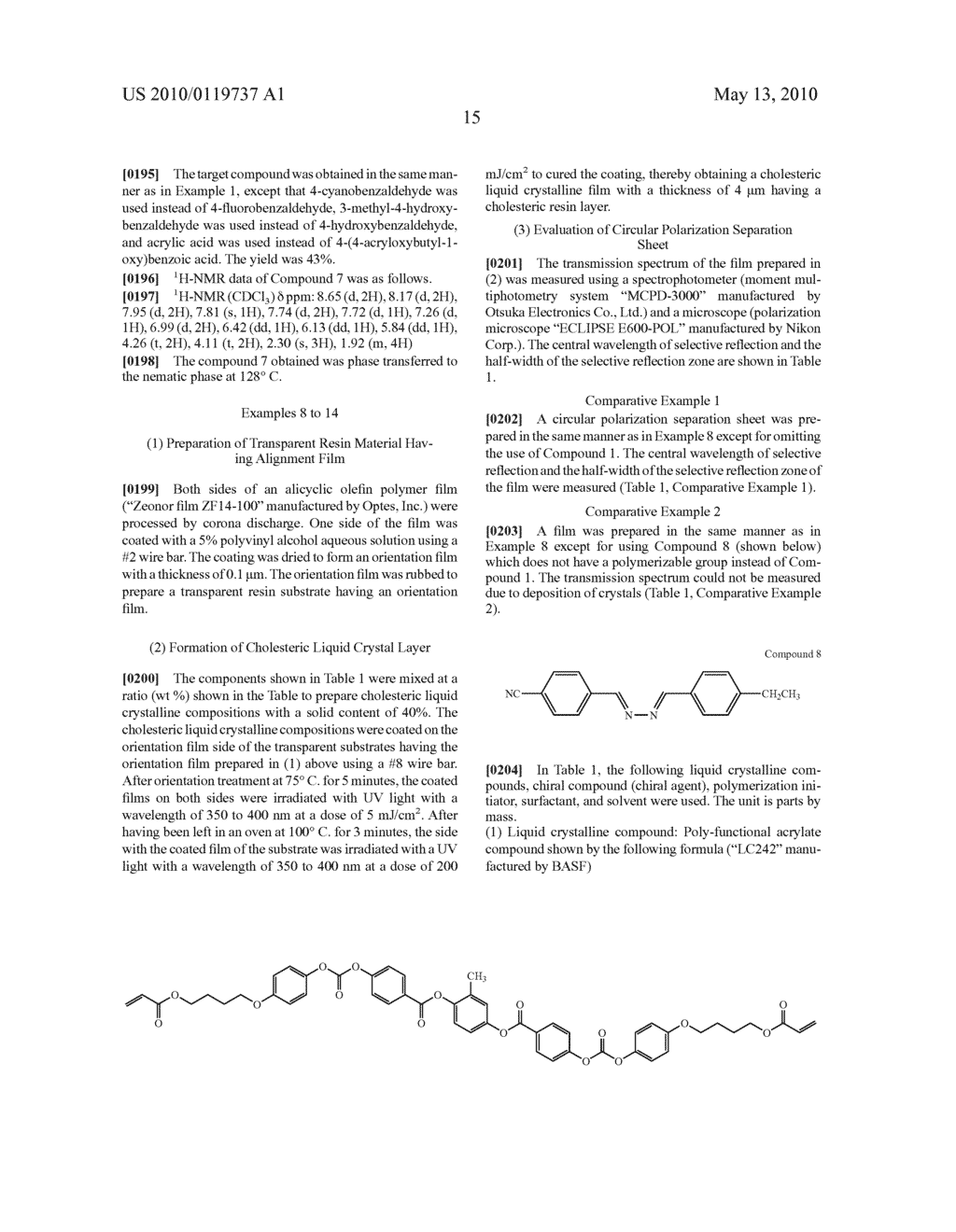 LIQUID CRYSTALLINE COMPOUND, LIQUID CRYSTALLINE COMPOSITION, OPTICAL FILM, AND OPTICAL LAMINATE - diagram, schematic, and image 16