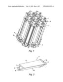 ELECTRIC BATTERY COMPRISING HEAT TREATMENT MODULES COATED WITH A STRUCTURAL MATRIX diagram and image