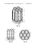 ELECTRIC BATTERY COMPRISING HEAT TREATMENT MODULES COATED WITH A STRUCTURAL MATRIX diagram and image