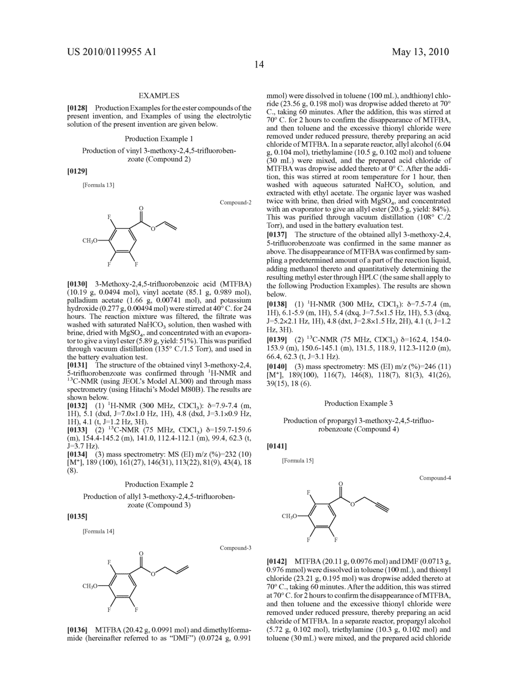 ESTER COMPOUND, AND NON-AQUEOUS ELECTROLYTE SOLUTION AND LITHIUM SECONDARY BATTERY EACH USING THE ESTER COMPOUND - diagram, schematic, and image 15