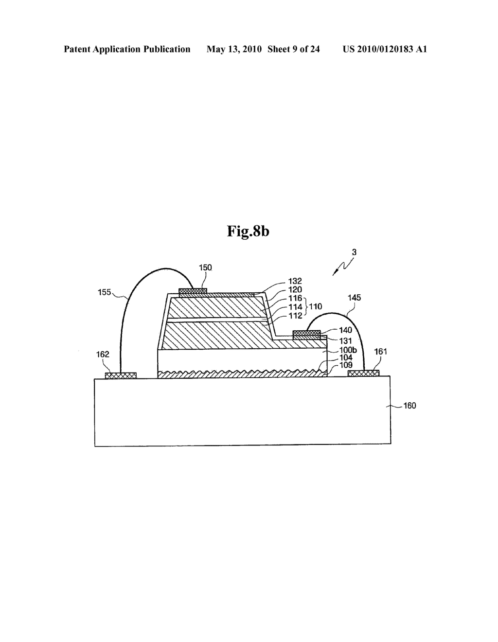 Method of fabricating light-emitting apparatus with improved light extraction efficiency and light-emitting apparatus fabricated using the method - diagram, schematic, and image 10