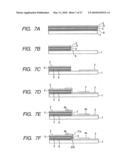 ELECTRON-EMITTING DEVICE, ELECTRON SOURCE AND DISPLAY APPARATUS USING THE SAME DEVICE, AND MANUFACTURING METHODS OF THEM diagram and image