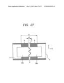 ELECTRON-EMITTING DEVICE, ELECTRON SOURCE AND DISPLAY APPARATUS USING THE SAME DEVICE, AND MANUFACTURING METHODS OF THEM diagram and image