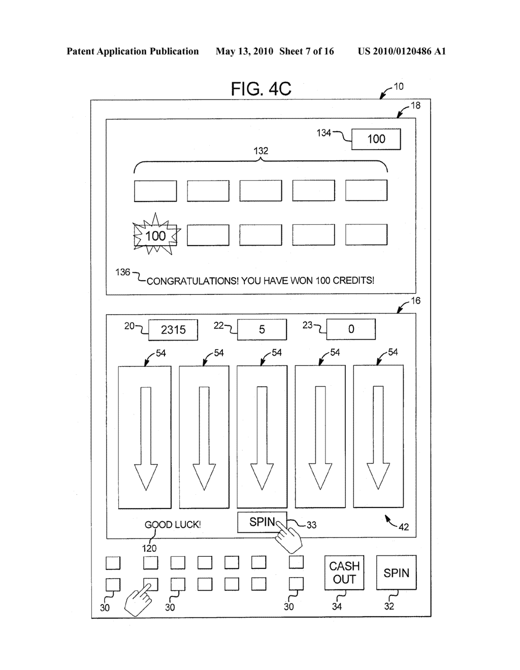 GAMING SYSTEM, GAMING DEVICE AND METHOD PROVIDING SERVER BASED CONFIGURABLE GAME PRESENTATIONS - diagram, schematic, and image 08