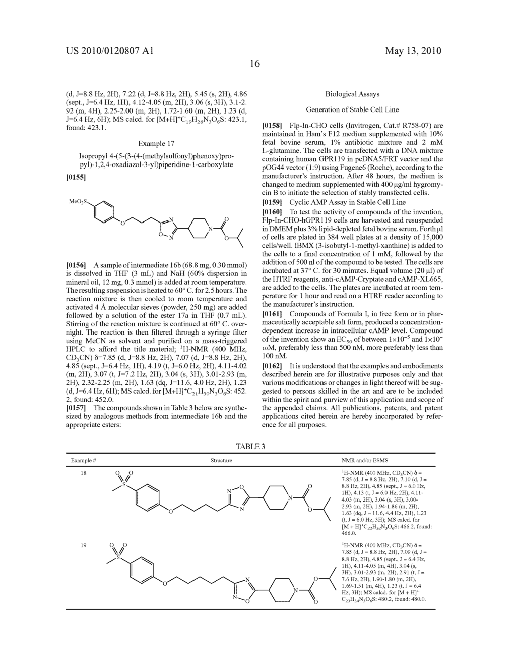 COMPOUNDS AND COMPOSITIONS AS MODULATORS OF GPR119 ACTIVITY - diagram, schematic, and image 17