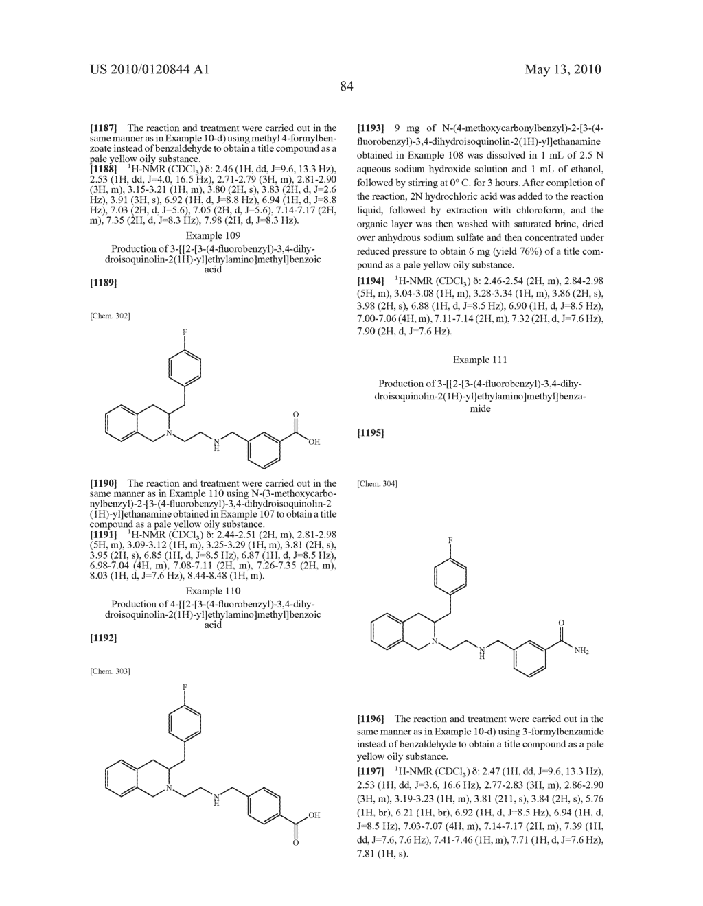 TETRAHYDROISOQUINOLINE COMPOUND - diagram, schematic, and image 87