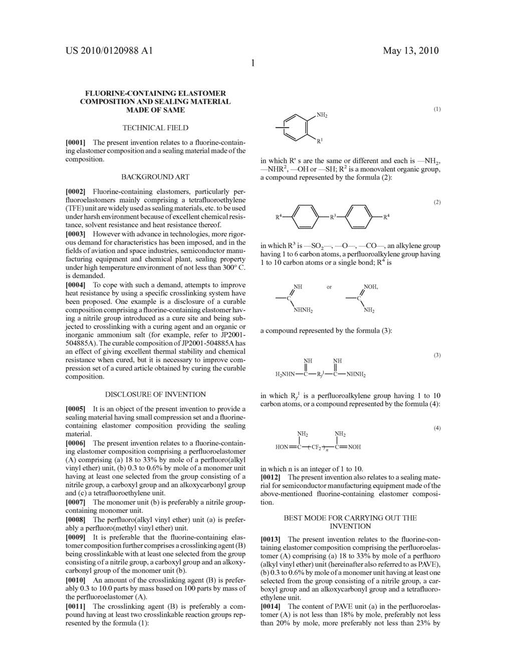 FLUORINE-CONTAINING ELASTOMER COMPOSITION AND SEALING MATERIAL MADE OF SAME - diagram, schematic, and image 02