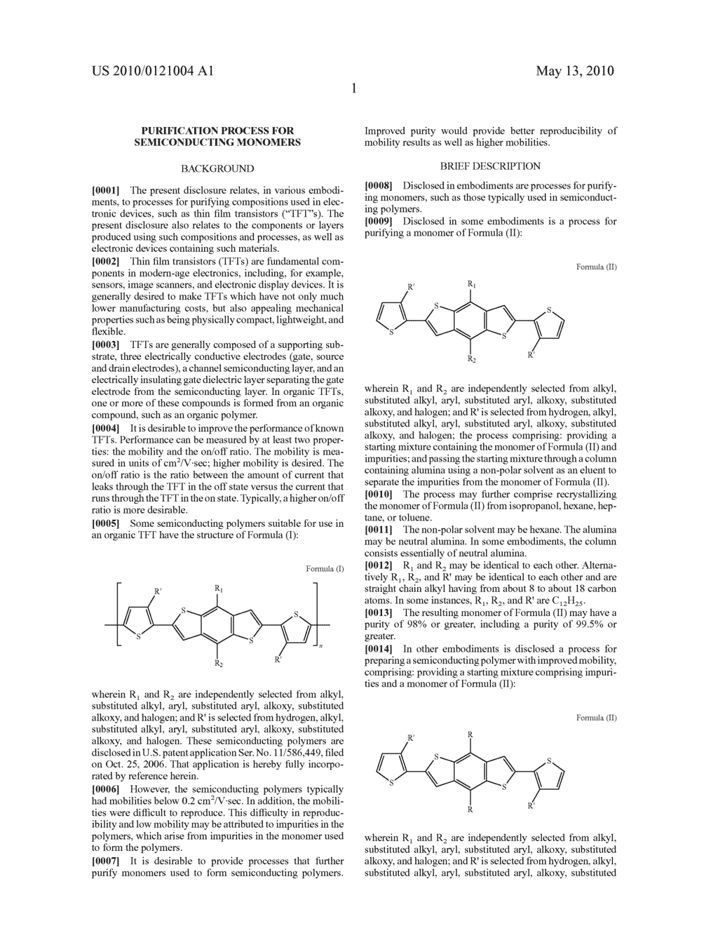 PURIFICATION PROCESS FOR SEMICONDUCTING MONOMERS - diagram, schematic, and image 08