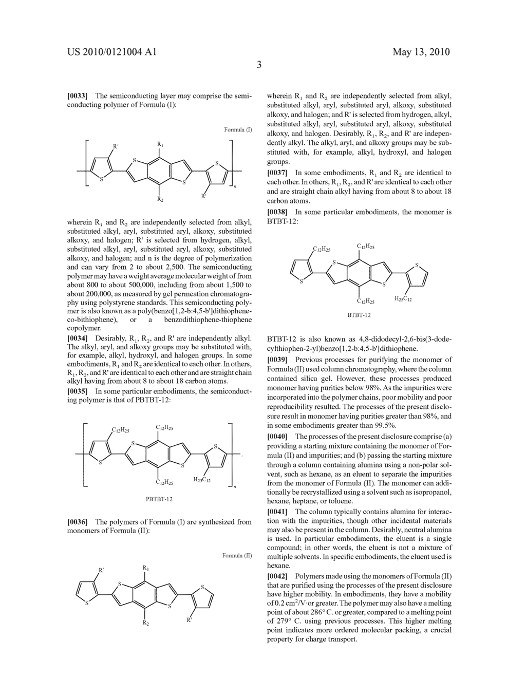 PURIFICATION PROCESS FOR SEMICONDUCTING MONOMERS - diagram, schematic, and image 10