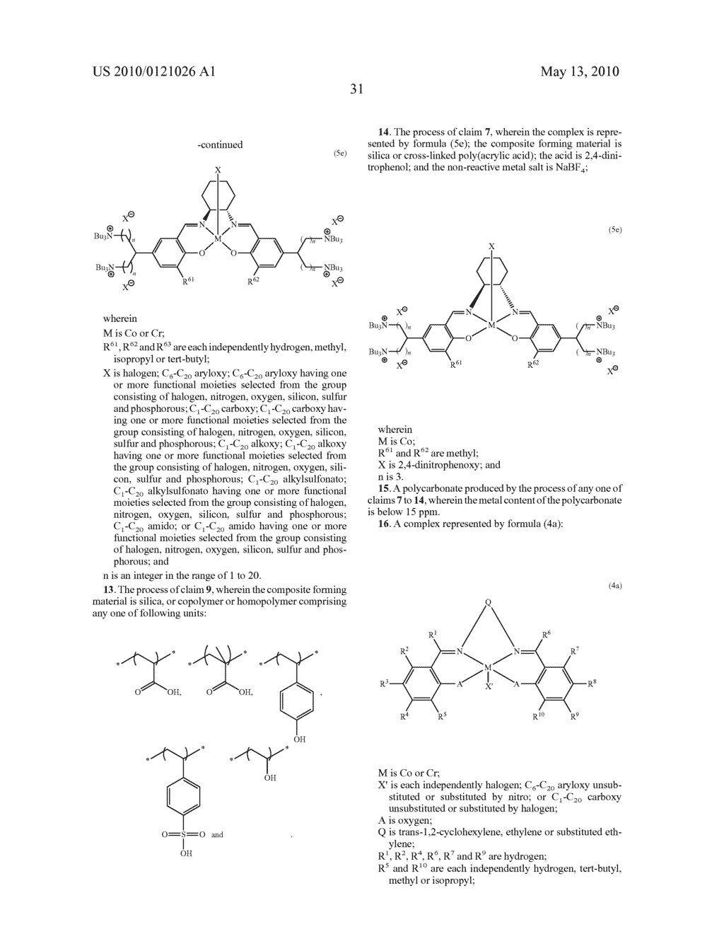 PROCESS FOR PRODUCING POLYCARBONATES AND A COORDINATION COMPLEX USED THEREFOR - diagram, schematic, and image 36